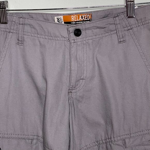 Lee Dungarees Boys Cargo Shorts Mid-Waist Relaxed Fit  Multiple Pockets Gray 14 - Picture 3 of 10